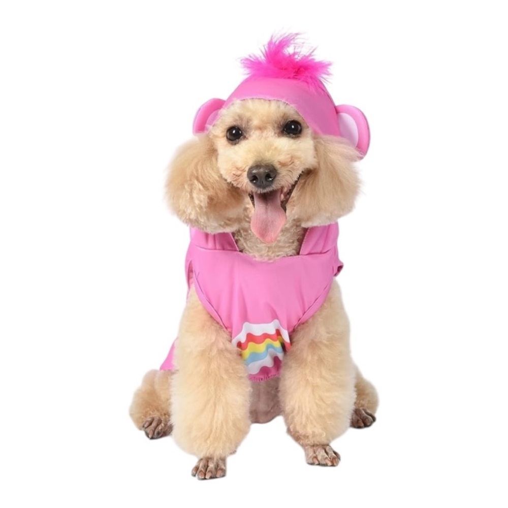Pet Costume Care Bear Cheer Bear Pink Dog Costume Halloween NWT